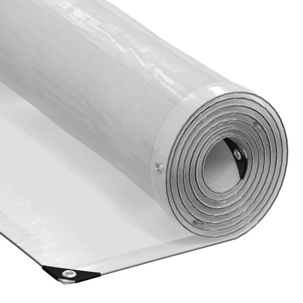 vidaXL Presenning med &oslash;yer Gjennomsiktig 3 x 3 m Polyethylen