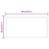 vidaXL Baderomsspeil med LED 80x40 cm