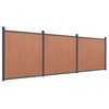 vidaXL Gjerdepanel brun 526x186 cm WPC