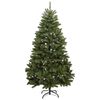 vidaXL Kunstig juletre med 300 LED gr&oslash;nn 210 cm PVC og metall