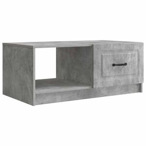 vidaXL Kaffebord Betonggr&aring; 90 x 50 x 37 cm Konstruert tre