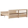 vidaXL Sengeramme med hodegavl 180x200 cm heltre furu