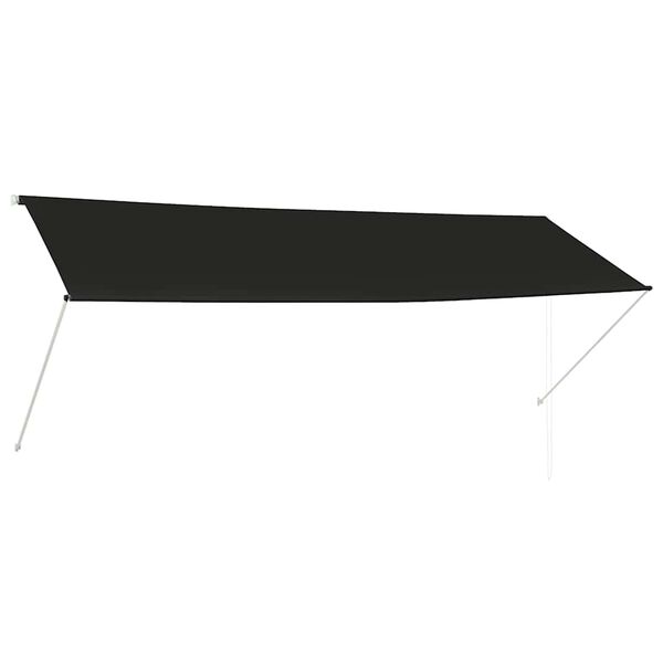 vidaXL Uttrekkbar markise 350x150 cm antrasitt