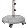 vidaXL Granitt Paraplyfot med hjul for 4-5 cm stang 27.2 kg Gr&aring;