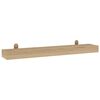 vidaXL Vegghyller 2 stk 90x15x4 cm heltre teak