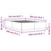 vidaXL Sengeramme med LED-lys hvit 160x200 cm konstruert tre
