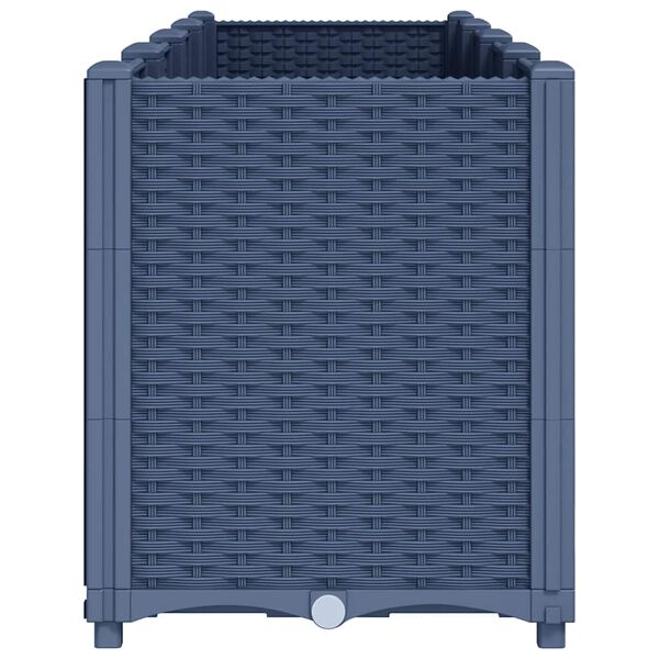 vidaXL Plantekasse blågrå 160x40x53 cm PP