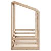 vidaXL Barneseng med tak 75x190 cm heltre furu