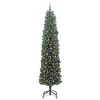 vidaXL Kunstig juletre med 300 LED gr&oslash;nn 240 cm PVC og st&aring;l og plast