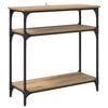 vidaXL Konsollbord Artisan Eik 75 x 29 x 75 cm Konstruert tre