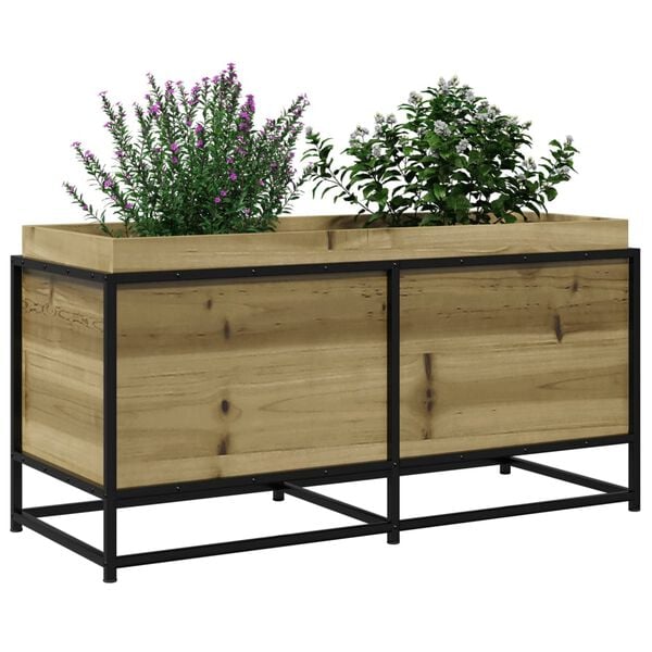 vidaXL Blomsterkasse 100x40x50 cm impregnert furu