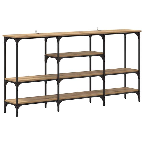 vidaXL Konsollbord artisan eik 160 x 29 x 80 cm Konstruert tre