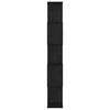 vidaXL Bokskap Svart Eik 70 x 24 x 161 cm Konstruert tre