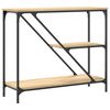 vidaXL Konsollbord sonoma eik 88,5x30x75 cm konstruert tre