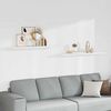 vidaXL Flytende vegghyller 2 stk hvit 120x23,5x3,8 cm MDF