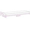vidaXL Flytende vegghylle hvit 80x23,5x3,8 cm MDF