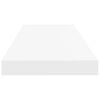vidaXL Flytende vegghylle hvit 80x23,5x3,8 cm MDF