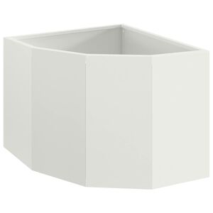 vidaXL Hj&oslash;rne Plante Hvit 45 x 45 x 35 cm St&aring;l