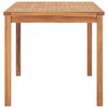 vidaXL 5-delers hagespisesett 140x80 cm heltre teak