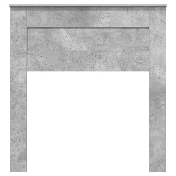 vidaXL Hodegavl med hodegjerde Betonggr&aring; 75 cm Konstruert tre