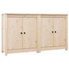 vidaXL Skjenker 2 stk 70x35x80 cm heltre furu