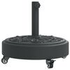 vidaXL Parasollfot med hjul for &Oslash;38 / 48 mm stenger 27 kg rund