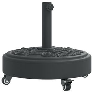 vidaXL Parasollfot med hjul for &Oslash;38 / 48 mm stenger 27 kg rund