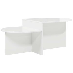 vidaXL Kaffebord H&oslash;gglans hvit 100 x 50 x 40 cm Konstruert tre