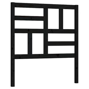 vidaXL Sengegavl svart 81x4x104 cm heltre furu
