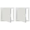vidaXL Tilgangspanel 2 stk. Hvit 23 x 23 x 3 cm St&aring;l