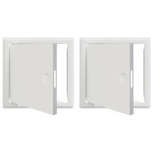 vidaXL Tilgangspanel 2 stk. Hvit 23 x 23 x 3 cm St&aring;l