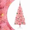 vidaXL Juletre Rosa 150 cm PVC