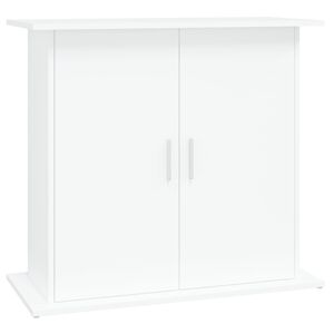 vidaXL Akvariumstativ hvit 81x36x73 cm konstruert tre