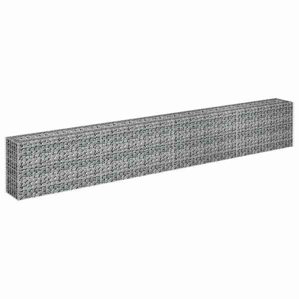 vidaXL Gabion høybed galvanisert stål 360x30x60 cm