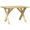 vidaXL Hagebord 110x73x70 cm impregnert furu