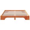 vidaXL Sengestamme Vokset Brun 140 x 200 cm Massiv furu