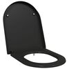 vidaXL Toalettsete Svart 49 x 36 x 4 cm Duroplast
