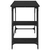 vidaXL Skrivebord Svart Eik 120 x 50 x 75 cm Konstruert tre