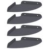 vidaXL Flytende hylle med hylle 4 pcs Antrasitt 18 x 18 x 2 cm