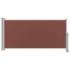 vidaXL Uttrekkbar sidemarkise 120x300 cm brun