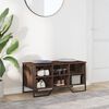 vidaXL Skohylle brun eik 90x38x45,5 cm konstruert tre