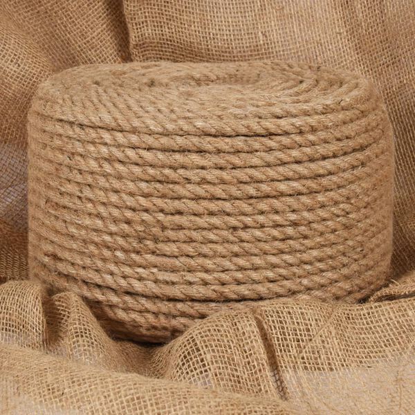vidaXL Tau 100% jute 12 mm 250 m