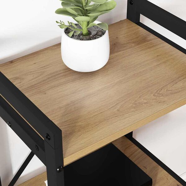 vidaXL Bokhylle Artisan Eik 60 x 30 x 85 cm Konstruert tre