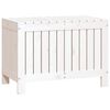 vidaXL Putekasse hvid 76x42,5x54 cm heltre furu