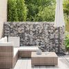 vidaXL Gabion med topp- og bunndekke galvanisert st&aring;l 100x20x150 cm