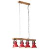 vidaXL Taklampe 25 W m&oslash;rker&oslash;d 90x24x111 cm E27