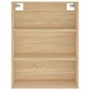 vidaXL Highboard sonoma eik 69,5x34x180 cm konstruert tre