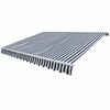 vidaXL Foldbar markise manuell 300 cm bl&aring;/hvit