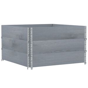 vidaXL Hageplantekasse gr&aring; 100x100 cm heltre furu