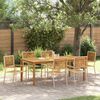 vidaXL Hage Spisegruppe 7 pcs Beige Poly rattan